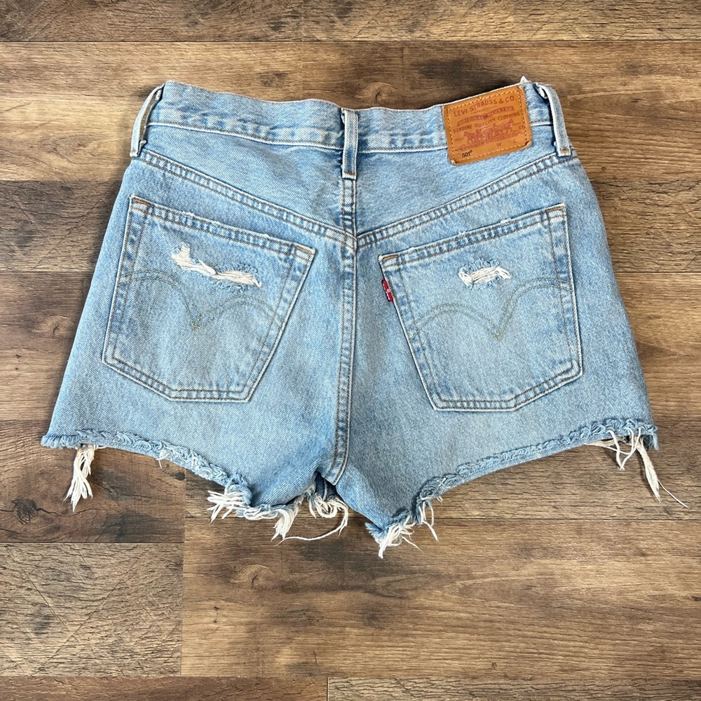 501 Levi Jean shorts great condition bottom - Picture 6 of 13
